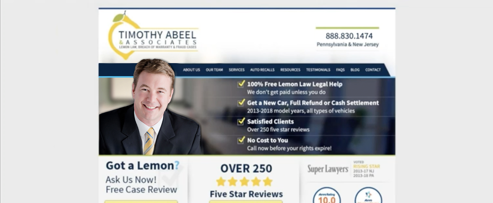 Abeel Homepage Before