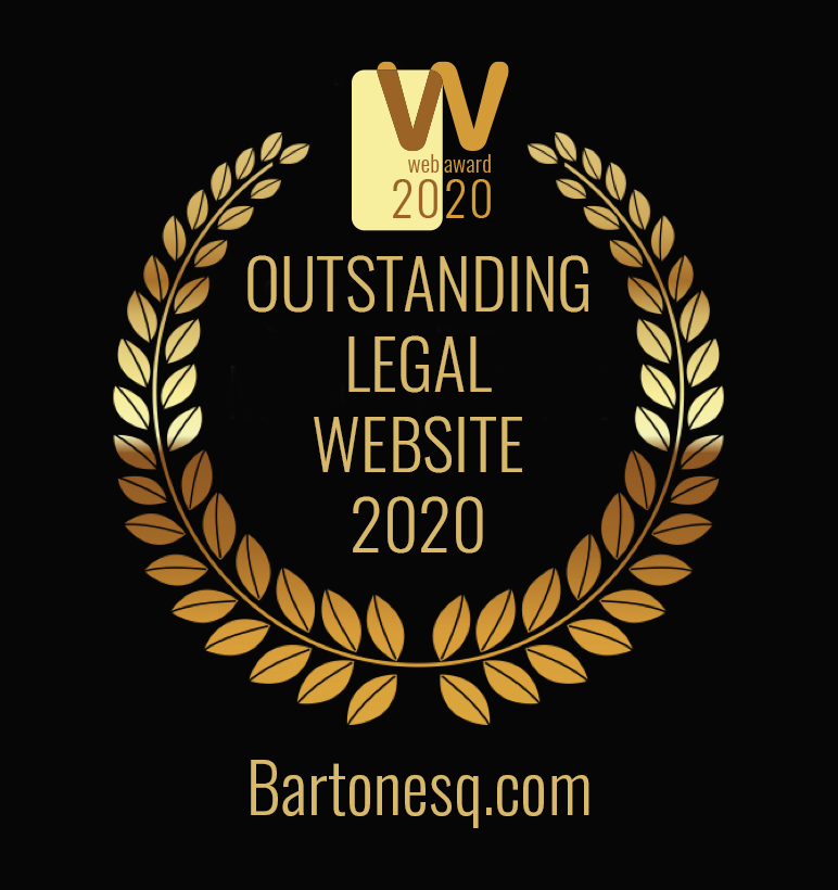 Web Marketing Association 2020 Outstanding Website Bartonesq.com