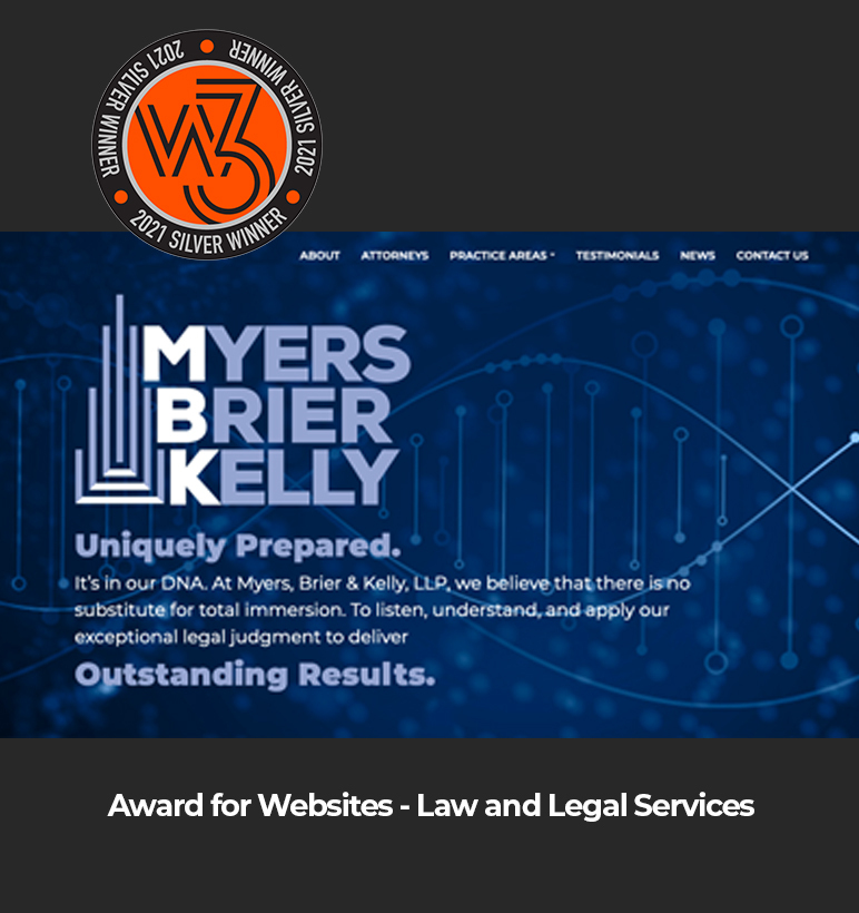 LISI WINS W3 AWARD FOR MBKLAW.COM